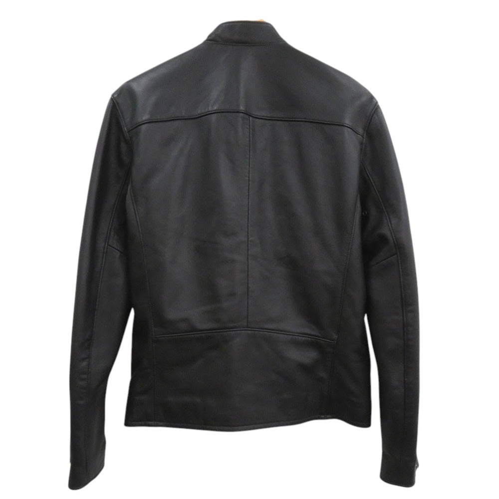 美品 ポロ ラルフローレン シングルライダースジャケット ラムレザー ブラック 0514【中古】POLO RALPH LAUREN