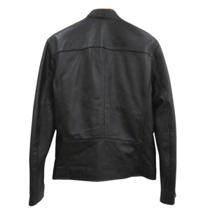 美品 ポロ ラルフローレン シングルライダースジャケット ラムレザー ブラック 0514【中古】POLO RALPH LAUREN