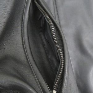 美品 ポロ ラルフローレン シングルライダースジャケット ラムレザー ブラック 0514【中古】POLO RALPH LAUREN