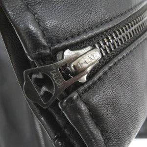 美品 ポロ ラルフローレン シングルライダースジャケット ラムレザー ブラック 0514【中古】POLO RALPH LAUREN