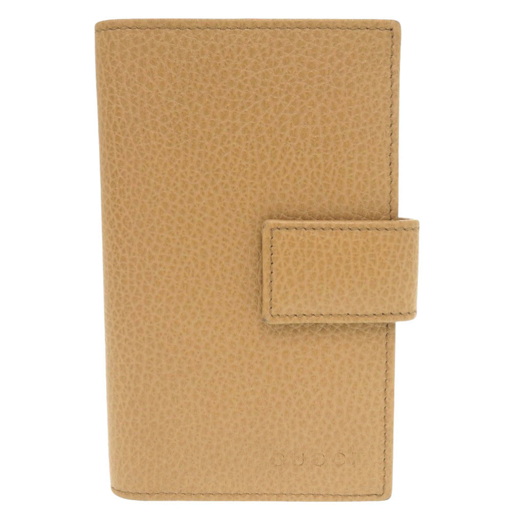 新品同様 グッチ 363420 レザー ブラウンベージュ系 三つ折り財布 札入れ 0524【中古】GUCCI