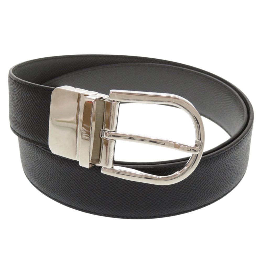 未使用品 ダンヒル レザー ブラック ベルト 黒 0535【中古】Dunhill メンズ