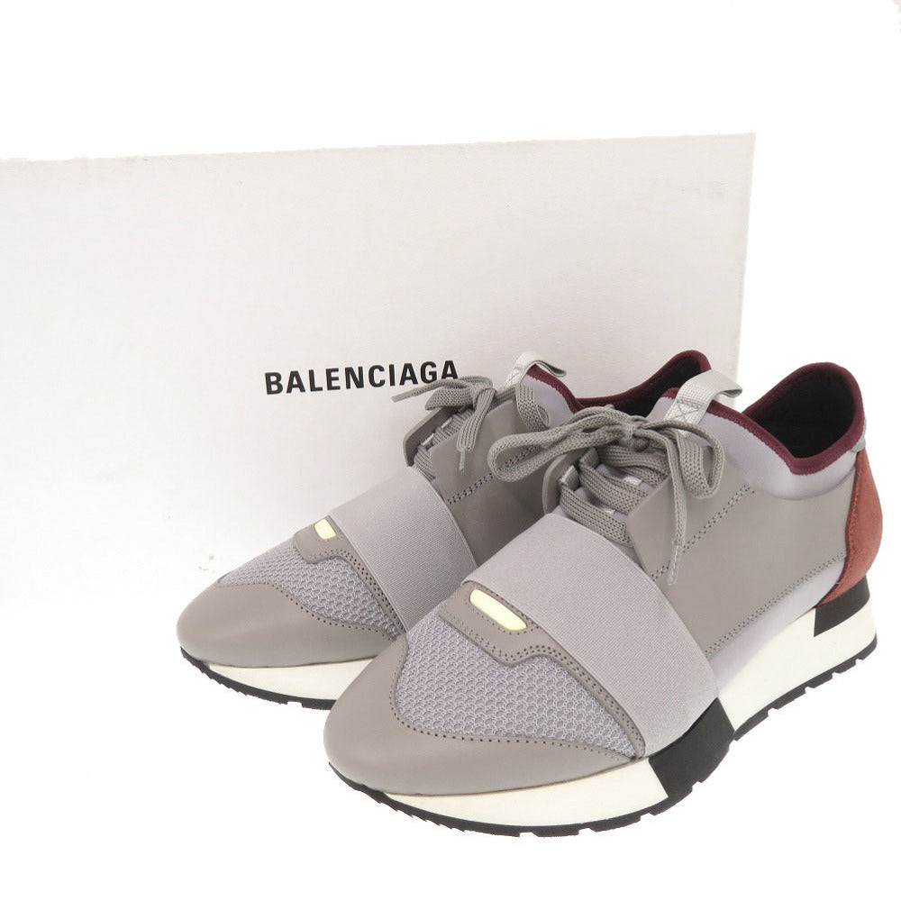 未使用 バレンシアガ レースランナー サイズ37 レザー スエード マルチカラー 0539【中古】BALENCIAGA