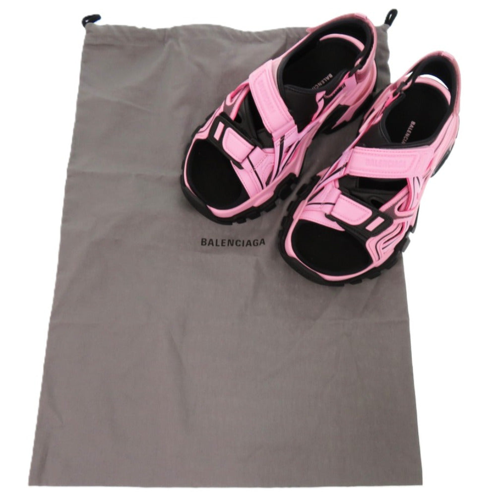 未使用品 バレンシアガ MULTIC SANDAL 617543 ラバー ファブリック ピンク サンダル 0542【中古】BALENCIAGA