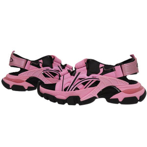 未使用品 バレンシアガ MULTIC SANDAL 617543 ラバー ファブリック ピンク サンダル 0542【中古】BALENCIAGA