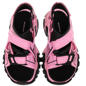 未使用品 バレンシアガ MULTIC SANDAL 617543 ラバー ファブリック ピンク サンダル 0542【中古】BALENCIAGA