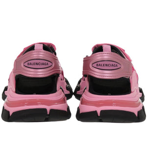 未使用品 バレンシアガ MULTIC SANDAL 617543 ラバー ファブリック ピンク サンダル 0542【中古】BALENCIAGA