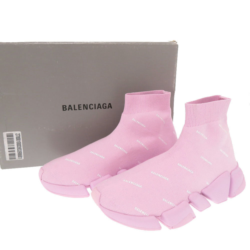 新品同様 バレンシアガ Speed 2.0 サイズ24cm 617196 ポリエステル ラバー ピンク ソックススニーカー スニーカー 0543【中古】BALENCIAGA