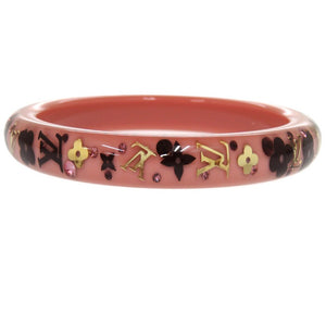 美品 ルイ ヴィトン ブラスレ ブレスレット M67039 アンクルージョン ピンク LV バングル 0563【中古】LOUIS VUITTON