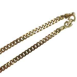 ディオール CDロゴ ネックレス ラインストーン 80s 90s ゴールド 0575【中古】Dior