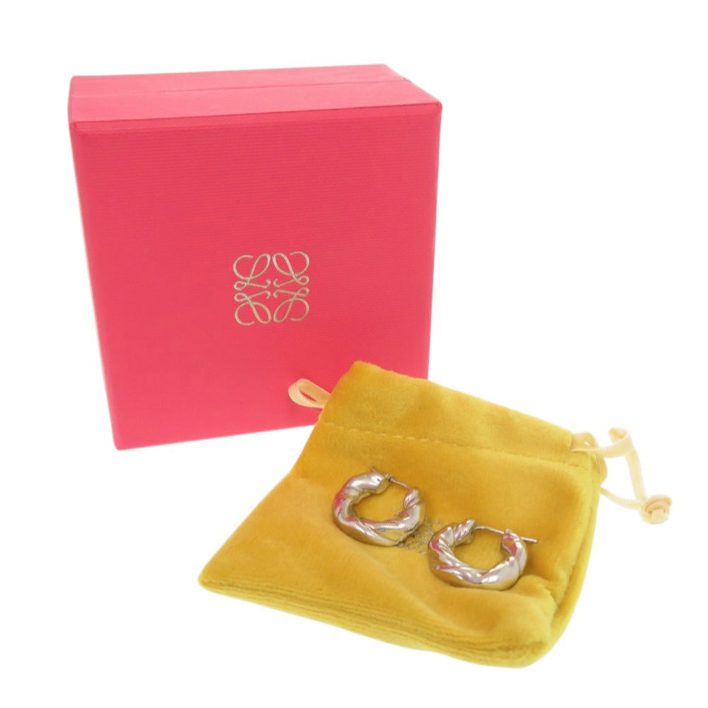 新品同様 ロエベ ナパツイスト シルバー925 ピアス 0576【中古】LOEWE