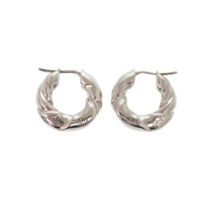 新品同様 ロエベ ナパツイスト シルバー925 ピアス 0576【中古】LOEWE