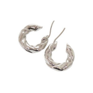 新品同様 ロエベ ナパツイスト シルバー925 ピアス 0576【中古】LOEWE