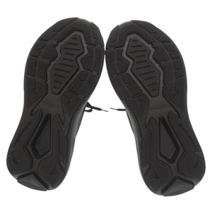 未使用品 プラダ システム 1E492N サイズ38 レザー スエード ブラック スニーカー 黒 0579【中古】PRADA