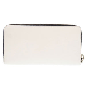 美品 クリスチャンルブタン Panettone レザー ホワイト レッド ラウンドファスナー 長財布 0588【中古】Christian Louboutin