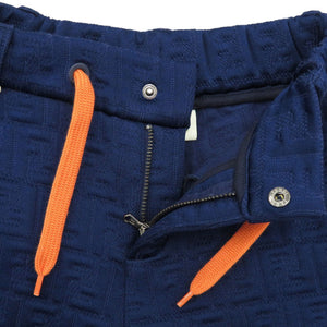 未使用 フェンディ キッズ JMF267A7LN ズッカ柄 ポリエステル コットンショートパンツ ネイビー パンツ 0599【中古】FENDI