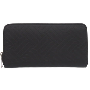 美品 ボッテガヴェネタ ラウンドファスナー デボスイントレチャート 593217 ラバー ブラック 長財布 黒 0608【中古】BOTTEGAVENETA