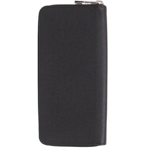 美品 ルイ ヴィトン ラウンドファスナー ジッピーウォレット ヴェルティカル タイガ M30503 ノワール 長財布 黒 LV 0632【中古】LOUIS VUITTON