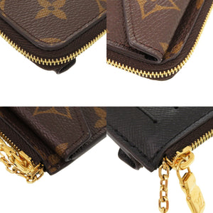美品 ルイ ヴィトン ポルト カルト レクト ヴェルソ モノグラム M69431 ICタグ LV 茶 カードケース 0655【中古】LOUIS VUITTON