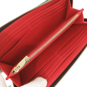 新品同様 クリスチャンルブタン Panettone パネトーネ レザー ブラック ゴールド ラウンドファスナー 長財布 黒 0668【中古】Christian Louboutin