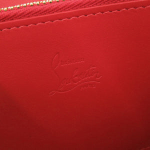 新品同様 クリスチャンルブタン Panettone パネトーネ レザー ブラック ゴールド ラウンドファスナー 長財布 黒 0668【中古】Christian Louboutin