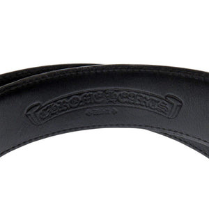 クロムハーツ クラシック3PC CLASSIC レザー シルバー925 ブラック ベルト 黒 0670【中古】CHROME HEARTS