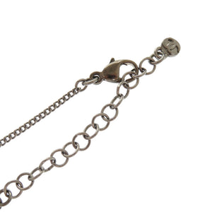美品 シャネル ココマーク メタル クリスタル レッド ネックレス ペンダント 0680【中古】CHANEL