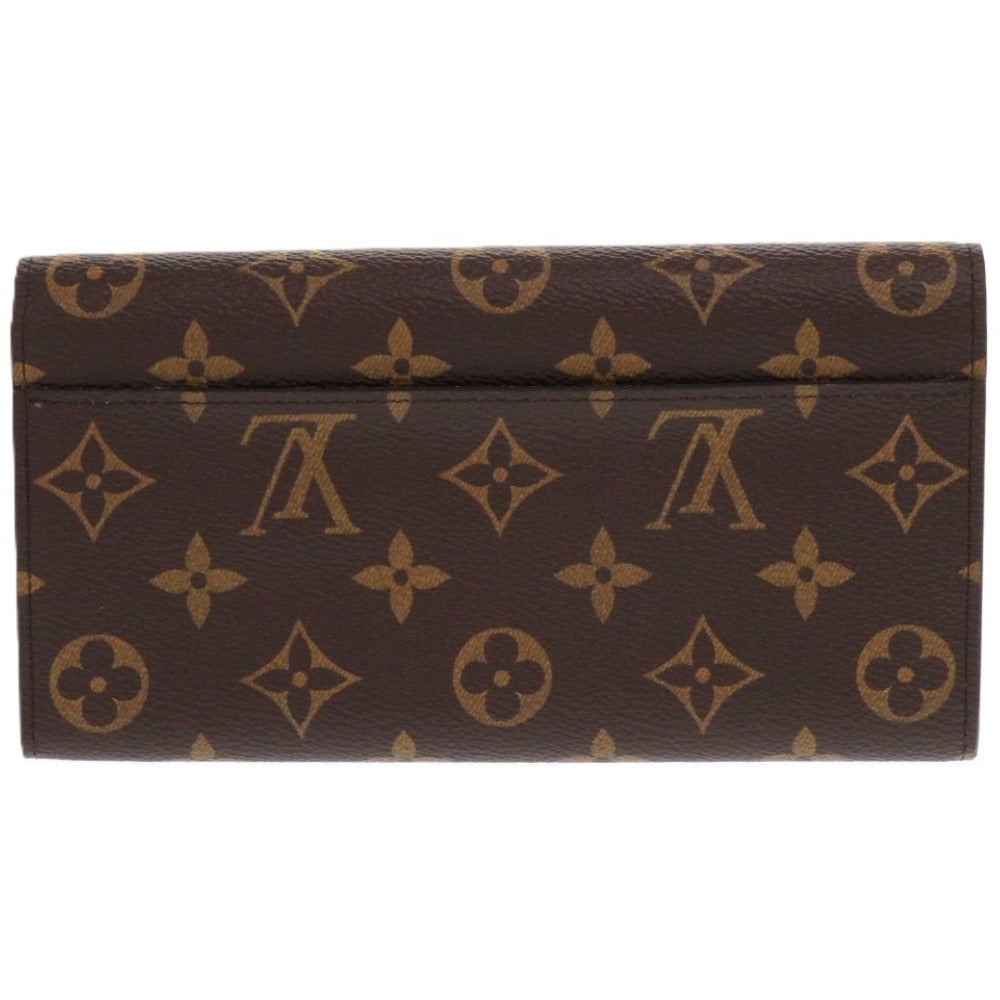 新品同様 ルイ ヴィトン ポルトフォイユ サラ M62235 モノグラムキャンバス グレインレザー ローズ バレリーヌ ICタグ LV 長財布 0699【中古】LOUIS VUITTON