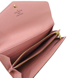 新品同様 ルイ ヴィトン ポルトフォイユ サラ M62235 モノグラムキャンバス グレインレザー ローズ バレリーヌ ICタグ LV 長財布 0699【中古】LOUIS VUITTON