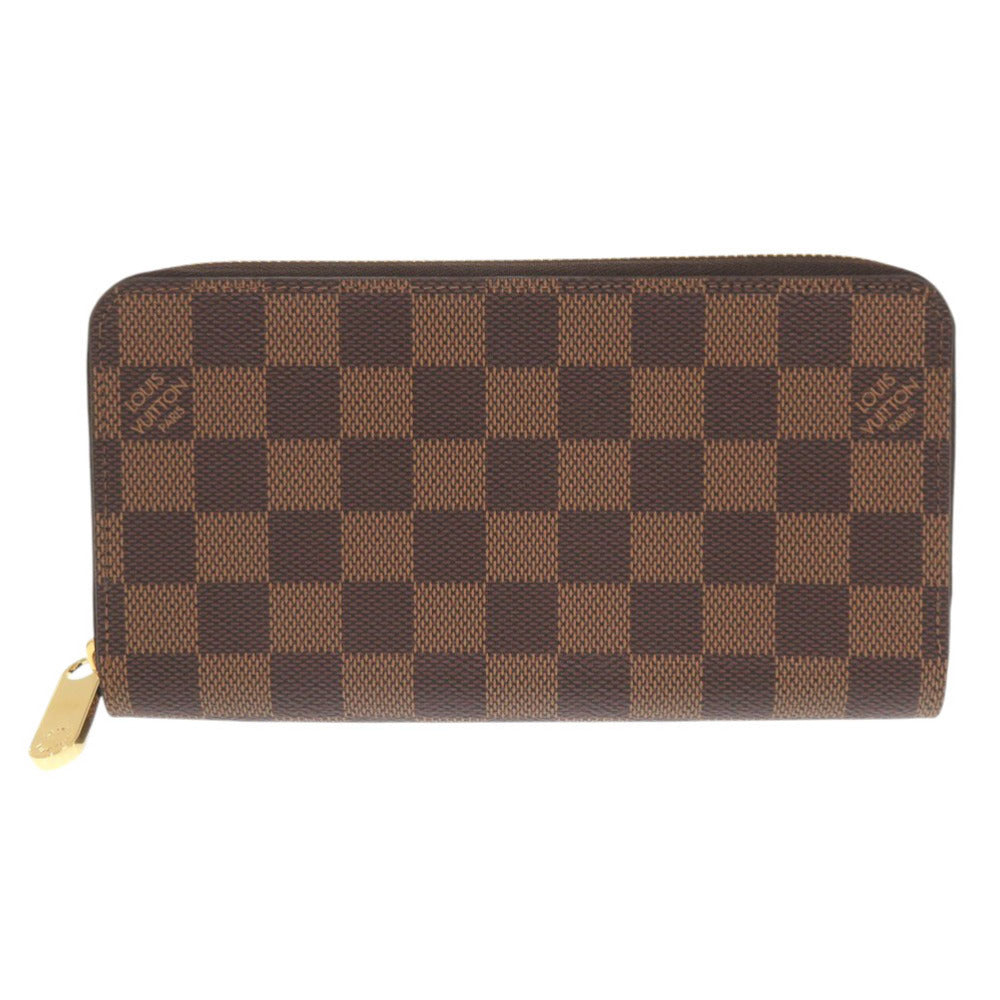 新品同様 ルイ ヴィトン ジッピーウォレット ダミエ N41661 ブラウン ラウンドファスナー 長財布 LV 0704【中古】LOUIS VUITTON