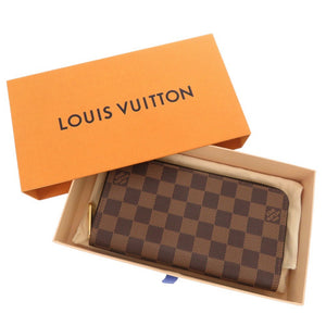 新品同様 ルイ ヴィトン ジッピーウォレット ダミエ N41661 ブラウン ラウンドファスナー 長財布 LV 0704【中古】LOUIS VUITTON