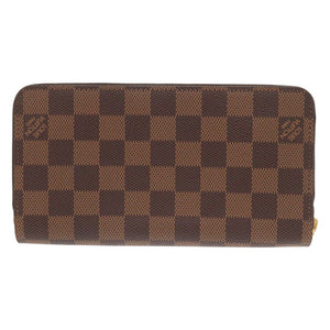 新品同様 ルイ ヴィトン ジッピーウォレット ダミエ N41661 ブラウン ラウンドファスナー 長財布 LV 0704【中古】LOUIS VUITTON