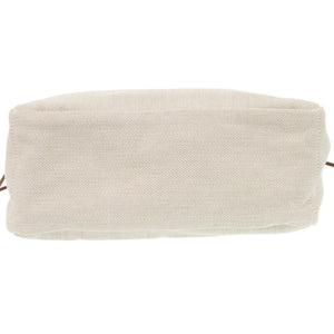 新品同様 エルメス フールビ 25 バッグインバッグ コットン ベージュ シルバー金具 D刻印(2019年製) ポーチ 0711【中古】HERMES