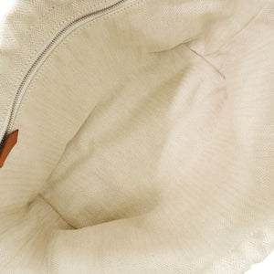 新品同様 エルメス フールビ 25 バッグインバッグ コットン ベージュ シルバー金具 D刻印(2019年製) ポーチ 0711【中古】HERMES