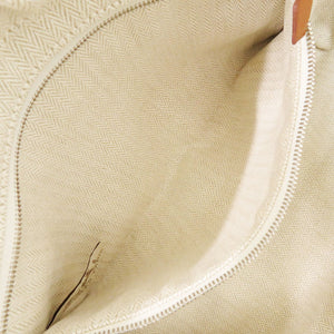 新品同様 エルメス フールビ 25 バッグインバッグ コットン ベージュ シルバー金具 D刻印(2019年製) ポーチ 0711【中古】HERMES