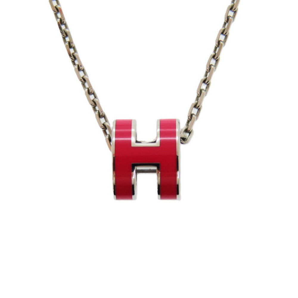 新品同様 エルメス ペンダント ミニ ポップアッシュ ポップH メタル ローズメキシコ ネックレス 0713【中古】HERMES