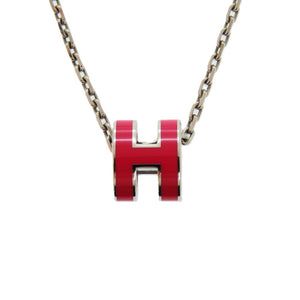 新品同様 エルメス ペンダント ミニ ポップアッシュ ポップH メタル ローズメキシコ ネックレス 0713【中古】HERMES