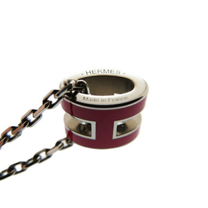 新品同様 エルメス ペンダント ミニ ポップアッシュ ポップH メタル ローズメキシコ ネックレス 0713【中古】HERMES