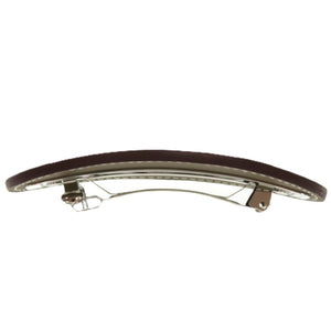 未使用品 エルメス エヴリン H251054G 0MTU ヴォースイフト エトゥープ 茶 バレッタ 0718【中古】HERMES エトープ