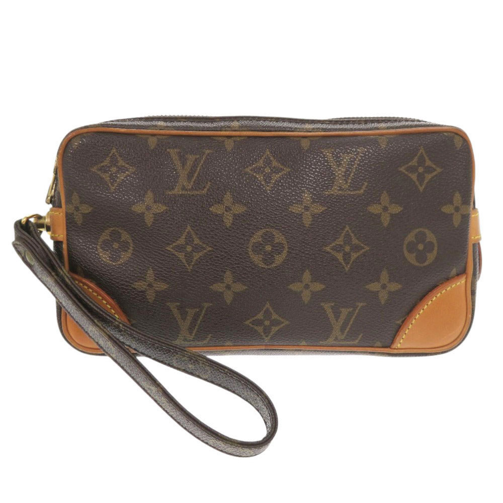 ルイ ヴィトン マルリードラゴンヌPM モノグラム M51827 ブラウン セカンドバッグ LV 0722【中古】LOUIS VUITTON