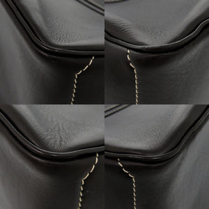 美品 セリーヌ ブギーバッグ レザー ブラック ハンドバッグ 黒 0743【中古】CELINE