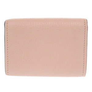 美品 グッチ ホースビット コンパクトウォレット 745988 レザー ピンク 三つ折り財布 0745【中古】GUCCI