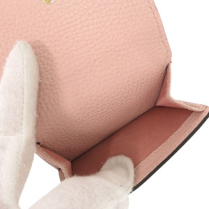 美品 グッチ ホースビット コンパクトウォレット 745988 レザー ピンク 三つ折り財布 0745【中古】GUCCI