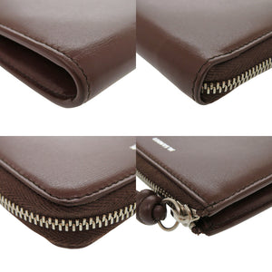 新品同様 ジルサンダー Giro ジロ J07VL0004 ブラウン ミニ財布 レザー カードケース 0746【中古】JIL SANDER