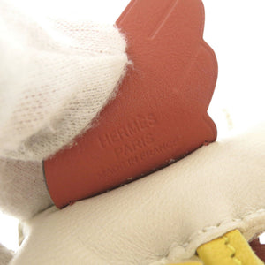 美品 エルメス ロデオペガサスPM アニューミロ クレ キュイーブル ジョーヌナプル B刻印(2023年製) バッグチャーム キーホルダー 0754【中古】HERMES