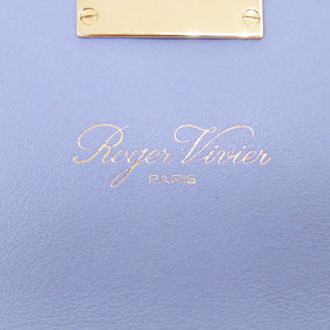 新品同様 ロジェヴィヴィエ レザー ブルー系 長財布 0756【中古】