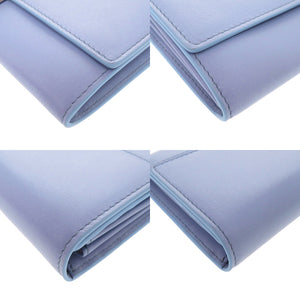 新品同様 ロジェヴィヴィエ レザー ブルー系 長財布 0756【中古】