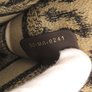 クリスチャンディオール ブックトート ミニ レオパード キャンバス ベージュ ハンドバッグ 0760【中古】Christian Dior