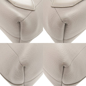 メゾン マルジェラ 5AC ソフト ドローストリング レザー グレー ショルダーバッグ 0772【中古】Maison Margiela