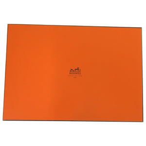 新品同様 エルメス 付け襟 プティアッシュ シルク 牛革 グレー その他ファッション雑貨 0773【中古】HERMES